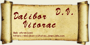 Dalibor Vitorac vizit kartica